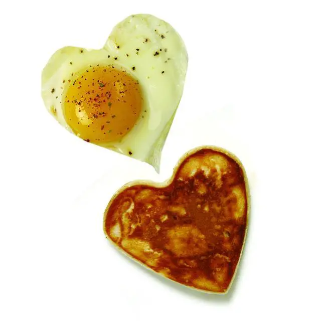 Alt view image 2 of 7 - Nonstick Heart Pancake/Egg Rings, Set of 2