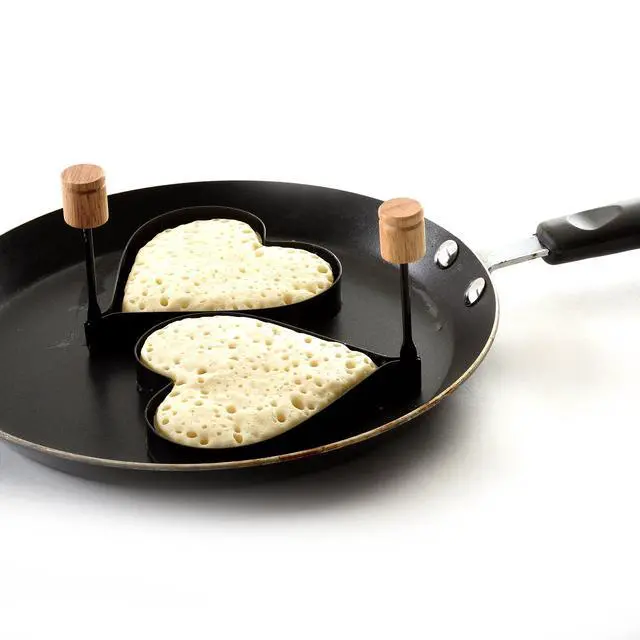 Alt view image 6 of 7 - Nonstick Heart Pancake/Egg Rings, Set of 2
