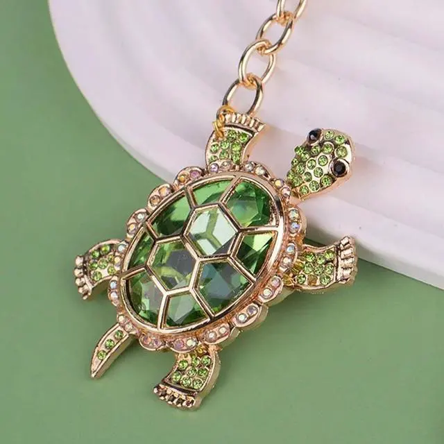 Alt view image 7 of 7 - Turtle Keychain Purse Bag Charms for Handbags Cute Keychains for Car Keys Heart Accessories Lucky Gifts for Women