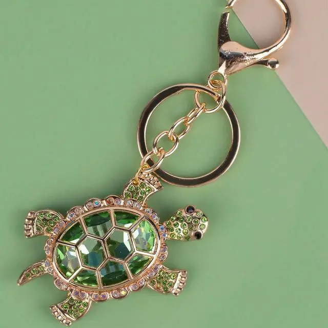 Alt view image 5 of 7 - Turtle Keychain Purse Bag Charms for Handbags Cute Keychains for Car Keys Heart Accessories Lucky Gifts for Women