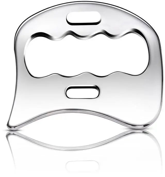 Main image of Stainless Steel Gua Sha Muscle Scraper Tool, Myofascial Scraping Tools for Physical Therapy, Lymphatic Drainage Massager, Soft Tissue Massage Tool