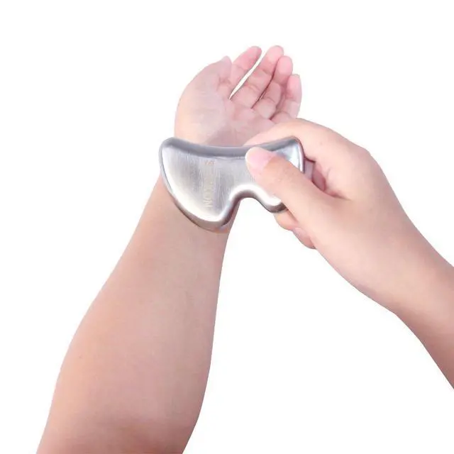 Alt view image 5 of 6 - Stainless Steel Gua Sha Scraping Massage IASTM Soft Tissue Mobilization Tool (B Shape)