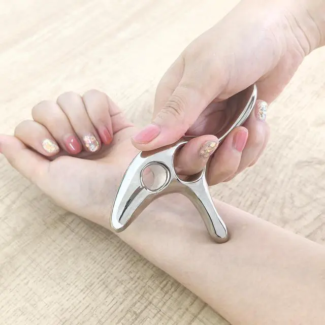 Alt view image 4 of 7 - Gua Sha Trigger Point Massage Tool -Thumb Protector,Deep Tissue Massage,Muscle Scraper Tool (T)