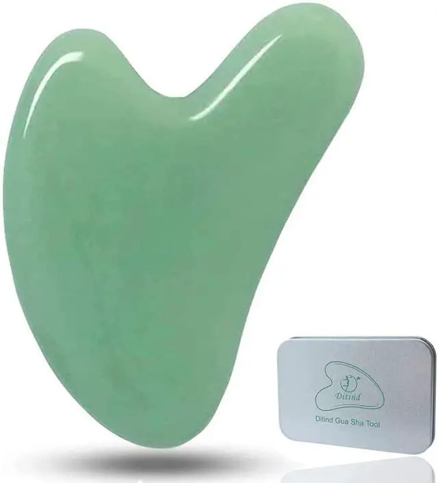 Main image of Gua Sha, Jade Stone Gua Sha Massage Tool, Guasha Tool for Face and Body Skin Massage. Gua Sha Set for Toxins Prevents Wrinkles for SPA Acupuncture, Therapy Trigger Point Treatment.