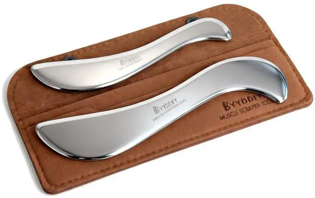Main image of Large and Small Set,Stainless Steel Gua Sha Muscle Scraper Tool-Scraping Massage Tools,Scar Tissue Tool for Physical Therapy Tool