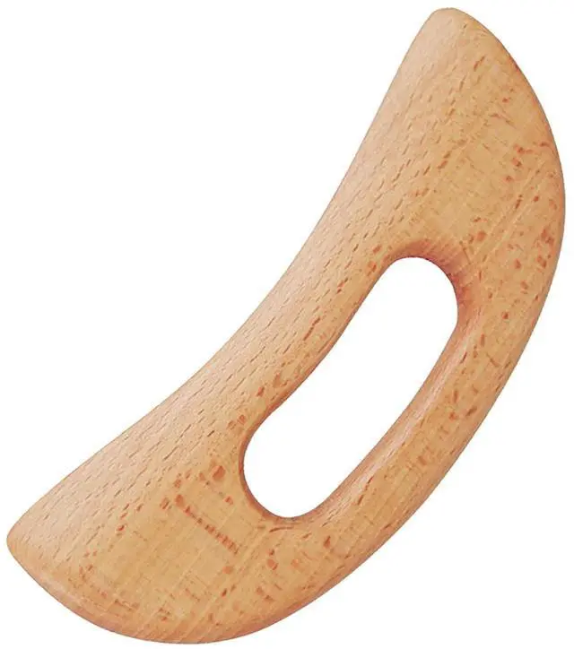 Main image of Lymphatic Drainage Massager, Wooden Gua Sha Tool for Body, Manual Massage Scraper for Anti Cellulite and Relieve Muscle Fatigue, Body Gua Sha Paddle (Style A)