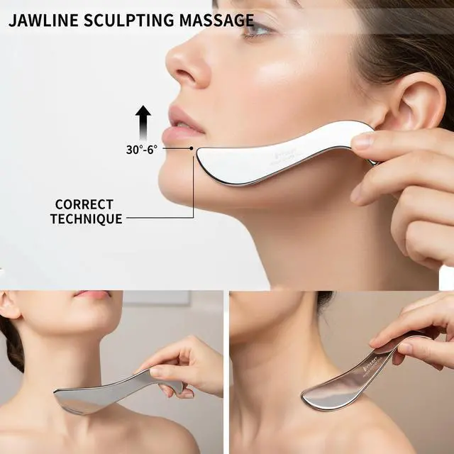 Alt view image 4 of 7 - 304 Stainless Steel Gua Sha Muscle Scraper Tool for Scar Tissue,Muscle Scraping Tool for Massage Scraper,IASTM Tools for Physical Therapy,Skin Scraping Tool for Soft Tissue Massage