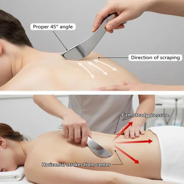 Alt view image 6 of 7 - 304 Stainless Steel Gua Sha Muscle Scraper Tool for Scar Tissue,Muscle Scraping Tool for Massage Scraper,IASTM Tools for Physical Therapy,Skin Scraping Tool for Soft Tissue Massage