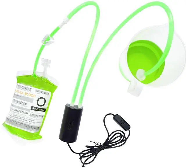 Alt view image 2 of 6 - Quick-Fill Multi-Use USB Electric Pump - for Halloween Blood Bags, Home Brew Bottling, Water Dispensers, Coffee Machines & Party Props | Food Grade Auto-Siphon Portable Transfer Pump