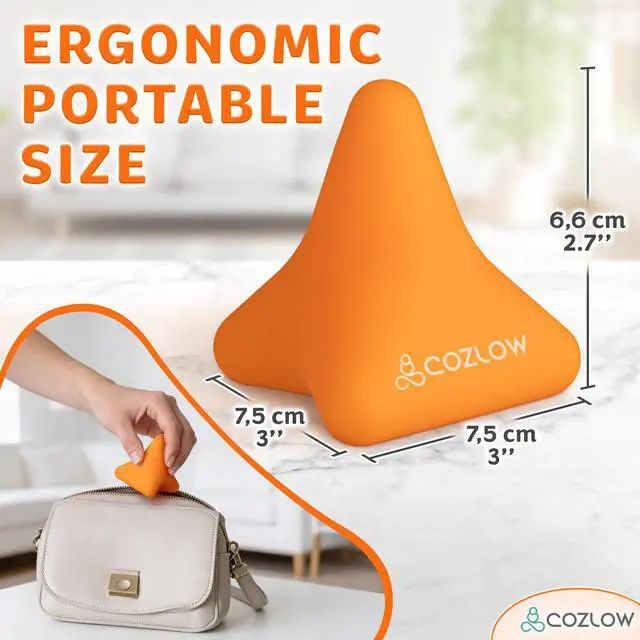 Alt view image 3 of 7 - Trigger Point Massage Tool - Pyramid Shaped 4 Point Massager Ball - Muscle Knot Release - Myofascial Wellness Therapy - Back, Feet, Psoas Pain