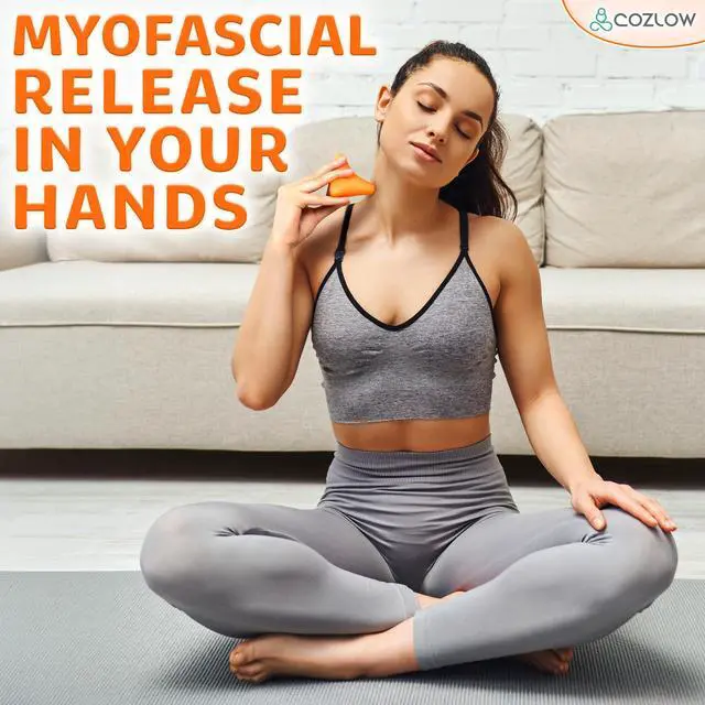 Alt view image 5 of 7 - Trigger Point Massage Tool - Pyramid Shaped 4 Point Massager Ball - Muscle Knot Release - Myofascial Wellness Therapy - Back, Feet, Psoas Pain