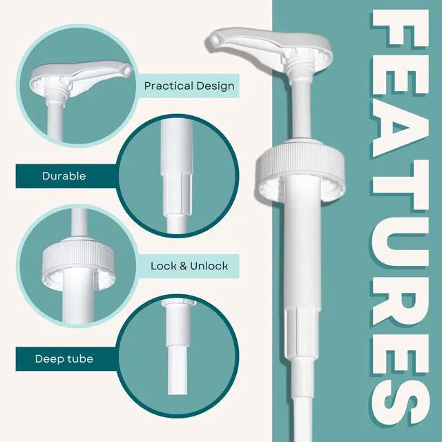 Alt view image 3 of 6 - Gallon Pump Dispenser | for Plastic or Glass Bottles | Heavy-Duty Leak Proof for Commercial and Household Use | Pump for Gallon Jug | Non-BPA Plastic (Pack of 2)