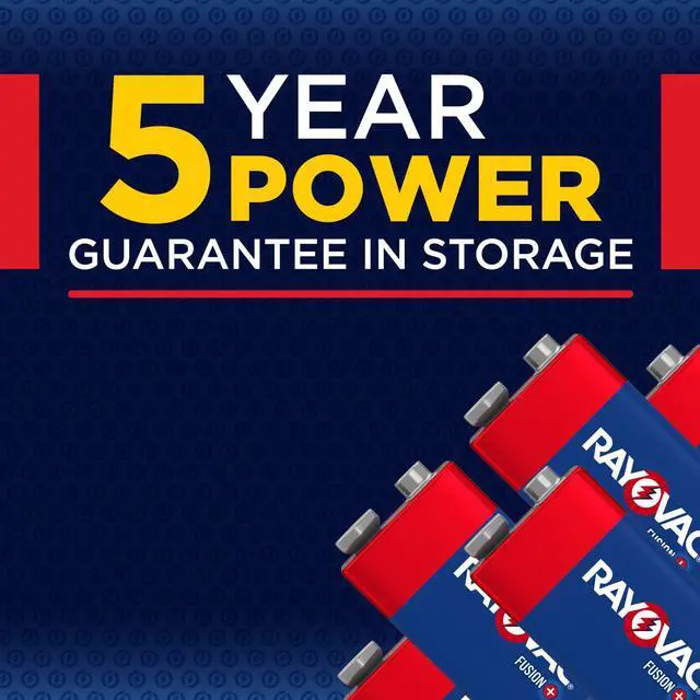 Alt view image 2 of 7 - Fusion 9V Batteries (2 Pack), Alkaline 9 Volt Batteries