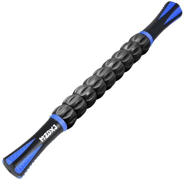 Main image of Muscle Roller Massage Roller Stick- Deep Tissue Fascia Blaster for Myofascial Pain Relief, Lymphatic Drainage & Body Sculpting, Handheld Physical Therapy & Recovery Tool (Blue black-18 inch)
