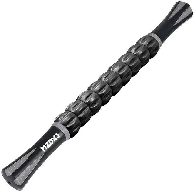 Main image of Muscle Roller Massage Roller Stick- Deep Tissue Fascia Blaster for Myofascial Pain Relief, Lymphatic Drainage & Body Sculpting, Handheld Physical Therapy & Recovery Tool (Gray black-18 inch)