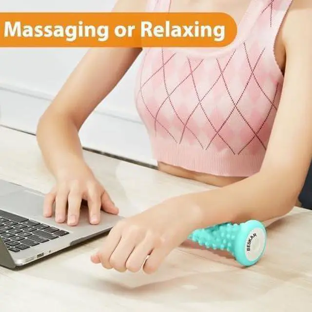 Alt view image 4 of 7 - Foot Massage Roller for Plantar Fasciitis Relief, Portable Deep Tissue Muscle Massage, Arch and Heel Pain Relief, Trigger Point Therapy Reflexology Tool