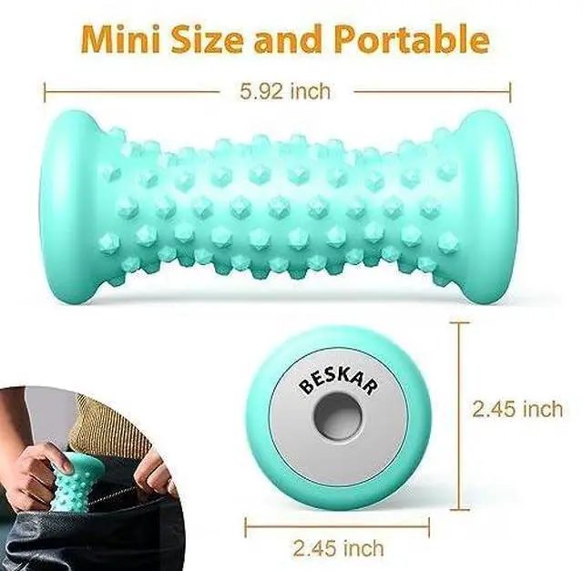 Alt view image 5 of 7 - Foot Massage Roller for Plantar Fasciitis Relief, Portable Deep Tissue Muscle Massage, Arch and Heel Pain Relief, Trigger Point Therapy Reflexology Tool