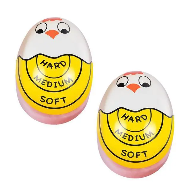 Alt view image 2 of 6 - Egg Boiling Timer 2-Pack Color-Changing in-Water Indicator for Soft, Medium & Hard Eggs