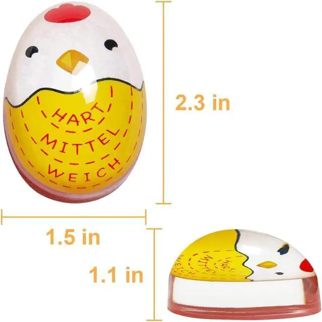 Alt view image 5 of 6 - Egg Boiling Timer 2-Pack Color-Changing in-Water Indicator for Soft, Medium & Hard Eggs