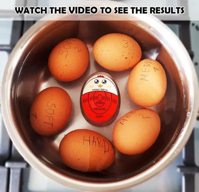 Alt view image 4 of 6 - Egg Timer Pro for Boiling Eggs | Soft Hard Boiled Egg Timer that Changes Color When Done | No BPA, Certified