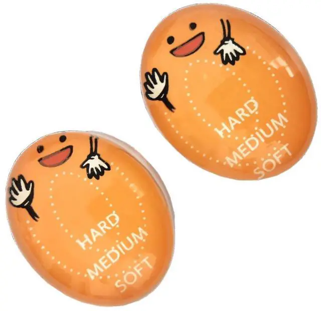 Main image of Egg Timer for Perfectly Boiled Eggs - Color Changing Indicator for Soft to Hard Boiled Eggs-2 Pieces