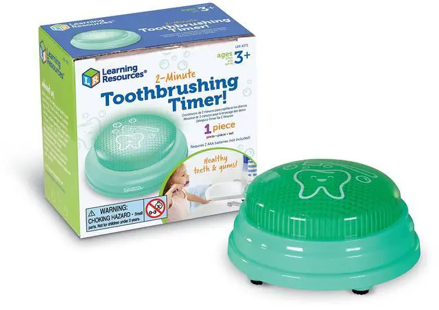 Main image of 2 Minute Toothbrushing Timer - Toothbrush Timer for Kids, Timers for Kids Bathroom, Toddler Teeth Brushing Button, Visual Countdown for Tooth Brushing