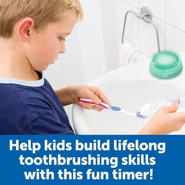 Alt view image 2 of 6 - 2 Minute Toothbrushing Timer - Toothbrush Timer for Kids, Timers for Kids Bathroom, Toddler Teeth Brushing Button, Visual Countdown for Tooth Brushing
