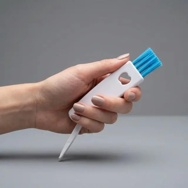 Alt view image 7 of 7 - 3 in 1 Cup Lid Gap Cleaning Brush Set, Multifunctional Bottle Cleaning Brush, Mutipurpose Tiny Silicone Cup Holder Cleaner, Home Kitchen Cleaning Tools (White)