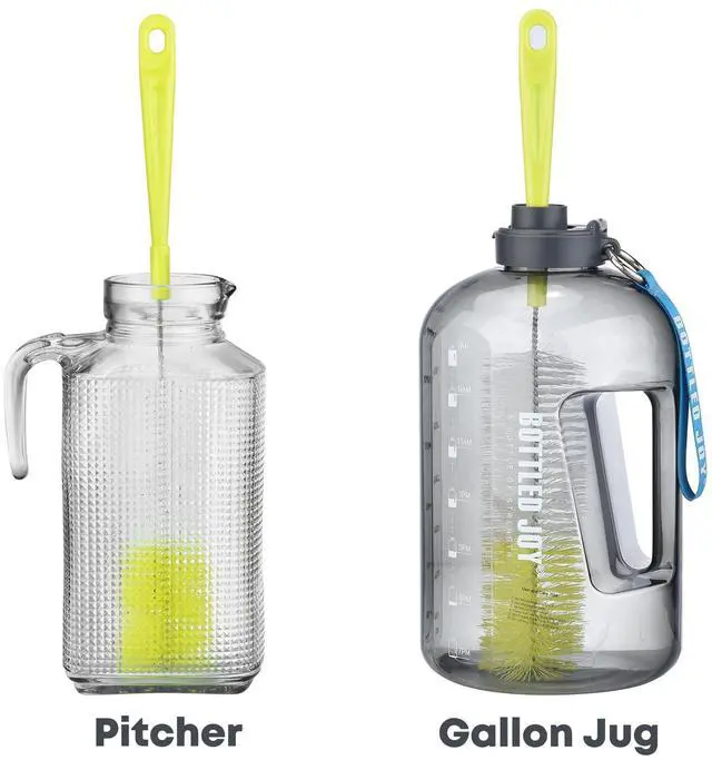 Alt view image 6 of 7 - ALINK 16 inch Long Bottle Brush Cleaner for Washing Wine/Beer/Sport Well/Thermos/Glass, Hummingbird Feeder and Long Narrow Neck Sport Bottles