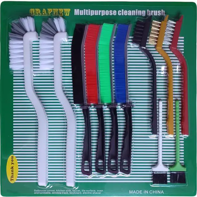 Alt view image 7 of 7 - 11Pcs Crevice Cleaning Brush Set, Hard Bristle Gap Cleaner Brushes,Ideal for deep Cleaning Gaps, Kitchens, Sinks, bathrooms, Tight Spaces, Corners, Bottles, Cups, teapots