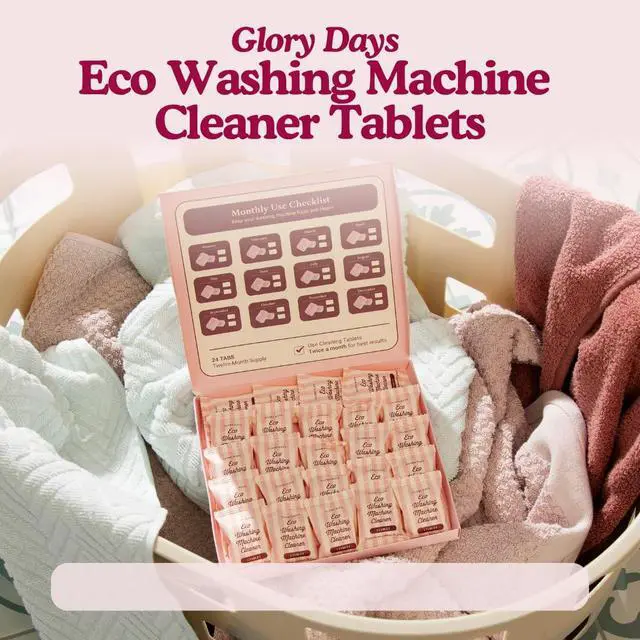 Alt view image 7 of 7 - Washing Machine Cleaner Tablets Pet Hair Remover, Odor Eliminator & Descaler Septic Safe, Plant-Based Formula for HE, Front Load & Top Load Washers 12 Tablets, 6 Month Supply