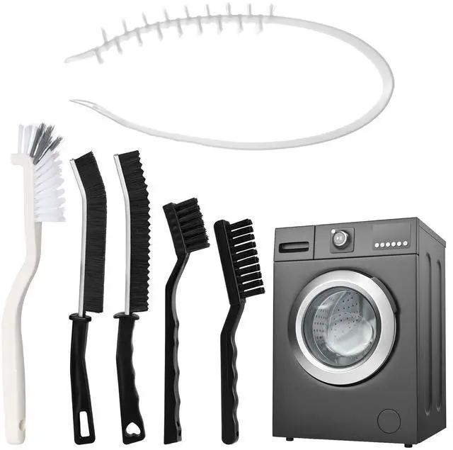 Main image of Washing Machine Cleaning Brush Kit, 6 PCS Front Load Washer Cleaner Tools Accessories Drum Laundry Brush and Crevice Cleaning Brushes for Tight Spaces and Washer Rubber Seal