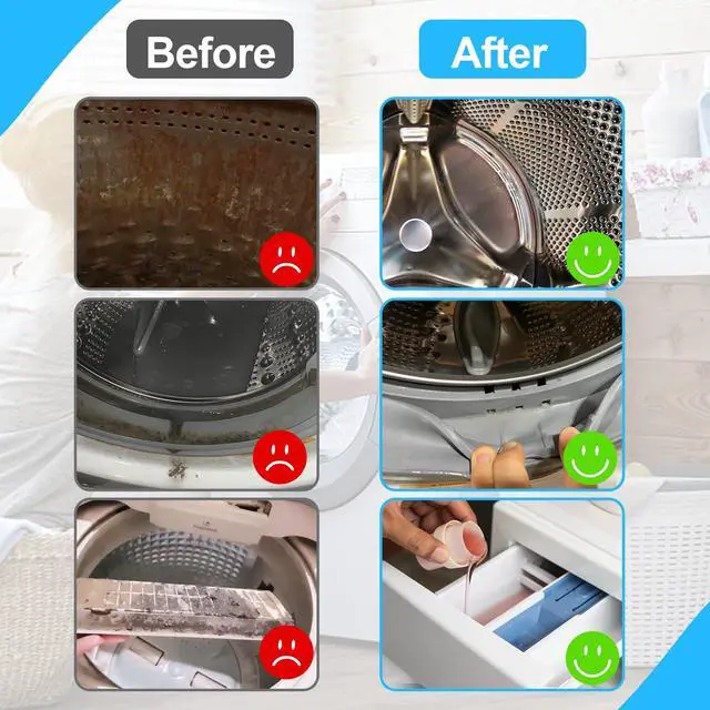 Alt view image 2 of 7 - Washing Machine Cleaning Brush Kits,Front Load Washer Scrub Cleaner Tools Accessories-1 Pcs Drum Laundry Cleaner Brush and 5 Pcs Crevice Cleaning Brush for Tight Spaces and Washer Rubber Seal