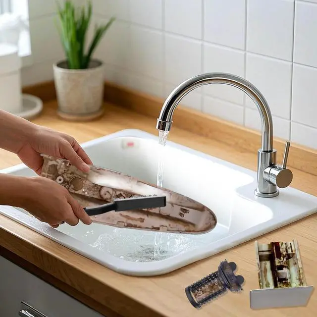 Alt view image 6 of 7 - Washing Machine Cleaning Brush Kits,Front Load Washer Scrub Cleaner Tools Accessories-1 Pcs Drum Laundry Cleaner Brush and 5 Pcs Crevice Cleaning Brush for Tight Spaces and Washer Rubber Seal