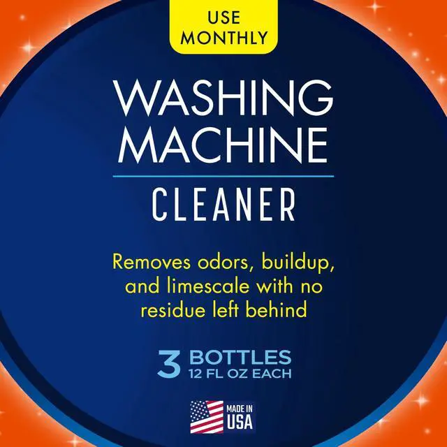 Alt view image 2 of 7 - Washing Machine Cleaner, Helps Remove Odor, Buildup, and Limescale, Fresh Scent, Made in the USA, 12 Ounce Bottle, 3-Pack
