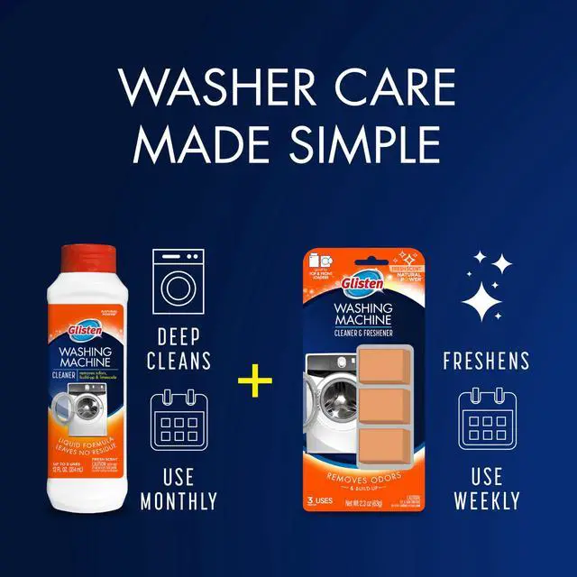 Alt view image 7 of 7 - Washing Machine Cleaner, Helps Remove Odor, Buildup, and Limescale, Fresh Scent, Made in the USA, 12 Ounce Bottle, 3-Pack