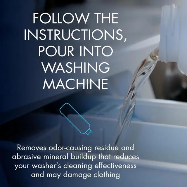 Alt view image 3 of 7 - Washing Machine Cleaner, Helps Remove Odor, Buildup, and Limescale, Fresh Scent, Made in the USA, 12 Ounce Bottle, 3-Pack