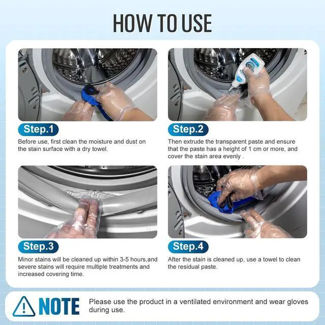 Alt view image 3 of 7 - Home Cleaner Gel, Cleaner for Washing Machine, Refrigerator Strips, Household Shower, Kitchen Sinks, Walls, Tiles, Bathrooms- 10 fl oz