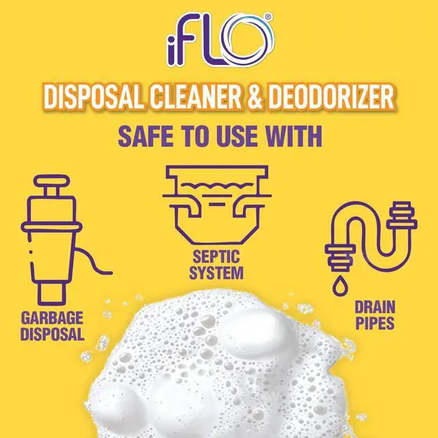 Alt view image 3 of 6 - Foaming Garbage Disposal Cleaner Pods with iFLOBiotic Powerful Garbage Disposal Foaming Action for Sink, Food Waste & Odor Removal Disposal Cleaner Pods, 6 Pack