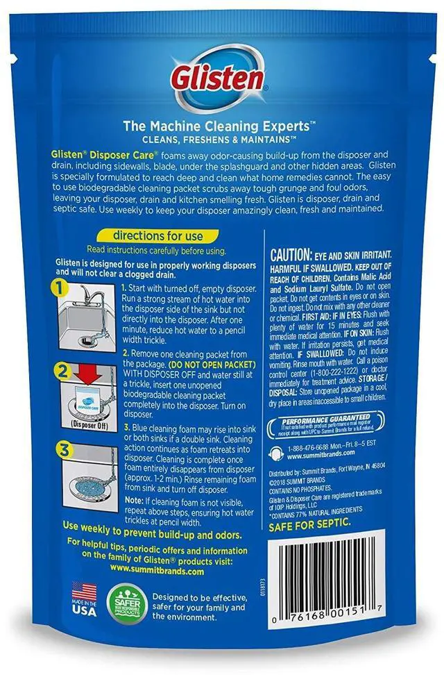 Alt view image 2 of 2 - Garbage Disposer Cleaner, Lemon, 4.9 Oz, 4 Count (Pack of 2)