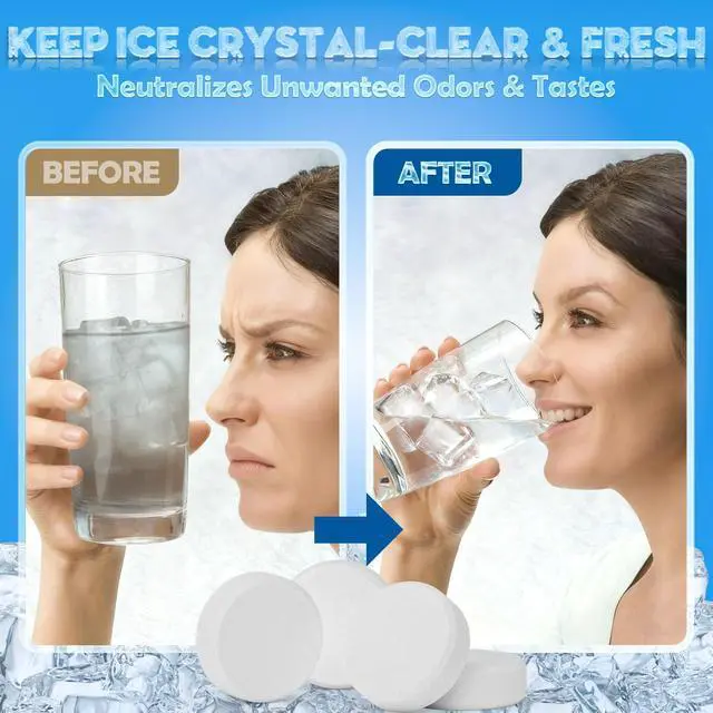 Alt view image 4 of 6 - Ice Machine Cleaner Tablets Ice Maker Cleaner & Descaler for Countertop, Nugget & Commercial Units Citric AcidBased 36 Tablets (Up to 1.5-Year Supply) Removes Limescale & Odors