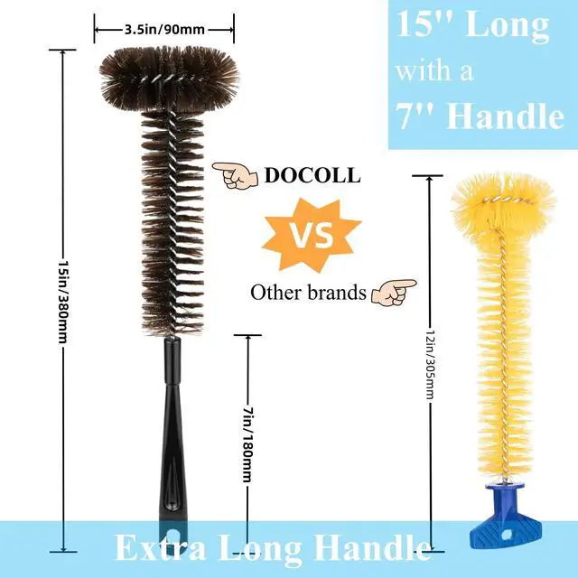 Alt view image 2 of 7 - Garbage Disposal Brush and Cleaner with Extra Long 15" Handle Effortlessly Remove Residue,and Build-Up Universal Fit for All Disposal Units