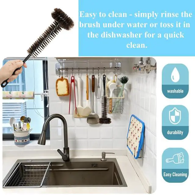 Alt view image 7 of 7 - Garbage Disposal Brush and Cleaner with Extra Long 15" Handle Effortlessly Remove Residue,and Build-Up Universal Fit for All Disposal Units