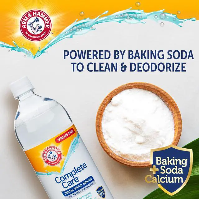 Alt view image 7 of 7 - Complete Care Dog Dental Water Additive, Odorless Flavorless Daily Oral Care Solution with Baking Soda and Calcium for Plaque, Tartar, and Fresh Breath, 16 Fl Oz