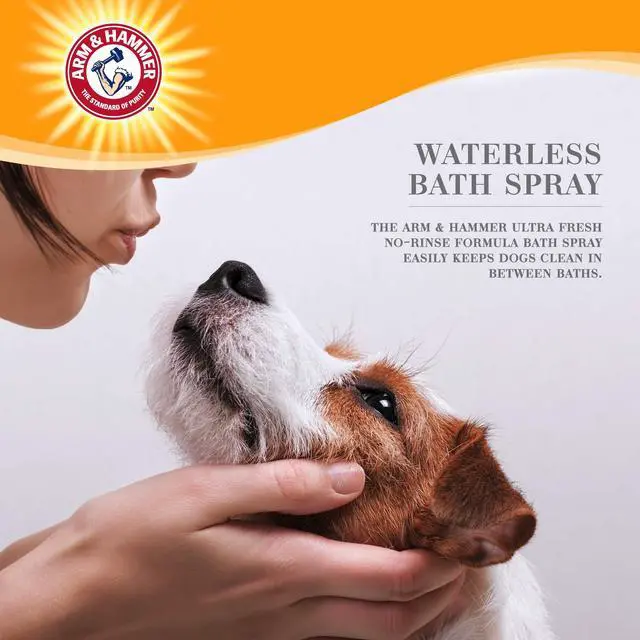 Alt view image 2 of 6 - Ultra Fresh Waterless Dog Bath Spray, Baking Soda Deodorizer No-Rinse Dry Dog Shampoo for Between-Bath Odor Control and Coat Freshening, White Jasmine Scent, 10 Fl Oz