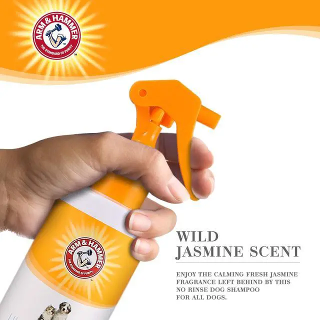 Alt view image 4 of 6 - Ultra Fresh Waterless Dog Bath Spray, Baking Soda Deodorizer No-Rinse Dry Dog Shampoo for Between-Bath Odor Control and Coat Freshening, White Jasmine Scent, 10 Fl Oz
