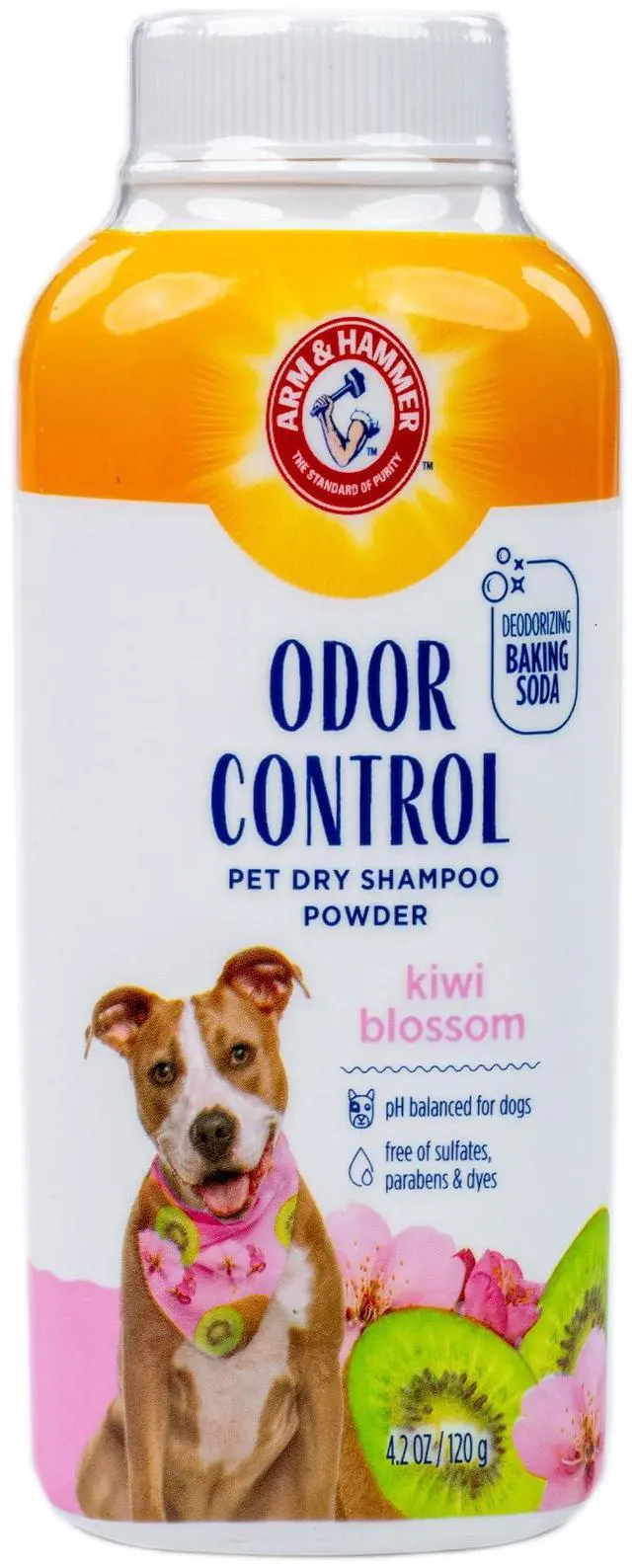 Main image of for Pets Odor Control Dry Shampoo Powder for Dogs and Puppies Waterless Dog Deodorizer Baking Soda Paraben Sulfate Dye Free Kiwi Blossom Scent 4.2 OZ at Home Travel Routine