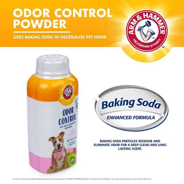 Alt view image 2 of 7 - for Pets Odor Control Dry Shampoo Powder for Dogs and Puppies Waterless Dog Deodorizer Baking Soda Paraben Sulfate Dye Free Kiwi Blossom Scent 4.2 OZ at Home Travel Routine