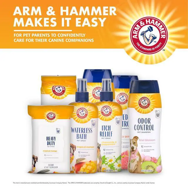 Alt view image 6 of 6 - Deodorizing Dog Shampoo with Baking Soda for Odor Control, Tearless Moisturizing Formula for Sensitive Skin, Fresh Kiwi Blossom Scent, Safe for Dogs and Puppies, 20 Fl Oz