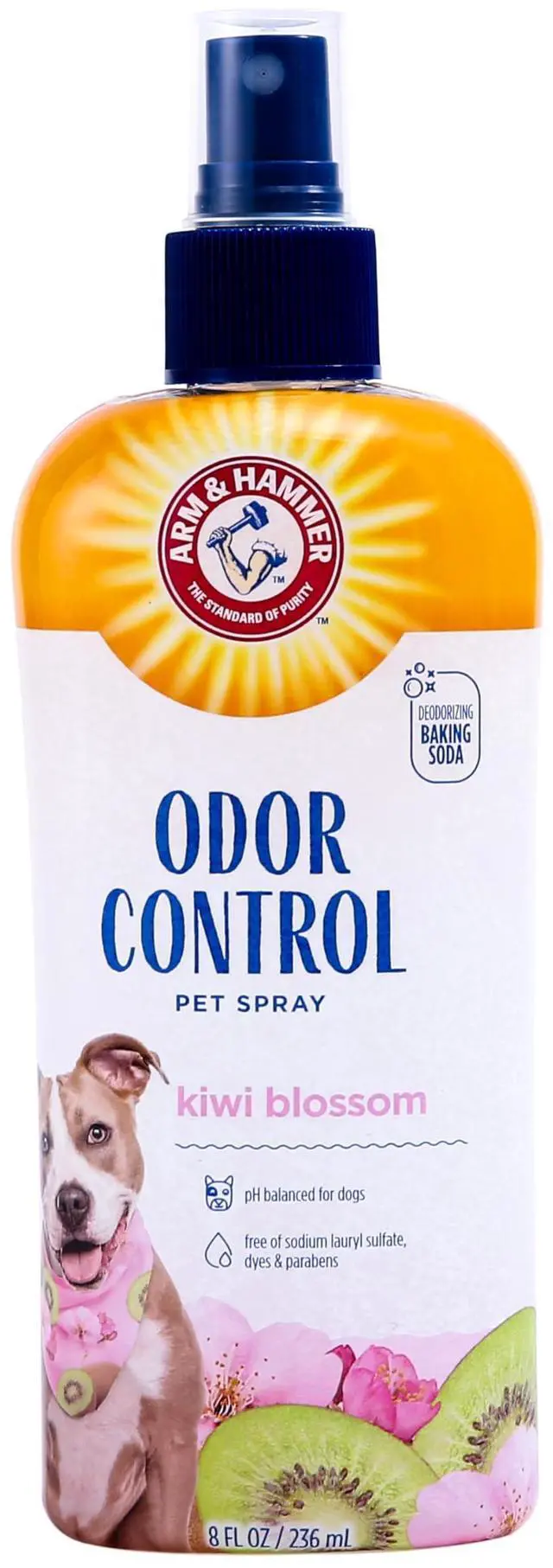 Main image of for Pets Super Deodorizing Dog Spray with Baking Soda for Odor Control Freshens Coat Between Baths pH Balanced Formula for Dogs Kiwi Blossom 8 FL OZ Single Dogs and Puppies Grooming